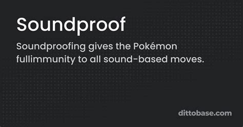 bulletproof pokemon|pokemon with soundproof ability.